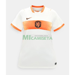 Camiseta Holanda Segunda Equipación Mundial 2026 Blanco Mujer