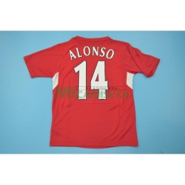 Camiseta ALONSO 14 Liverpool Primera Equipación Retro 2004/05