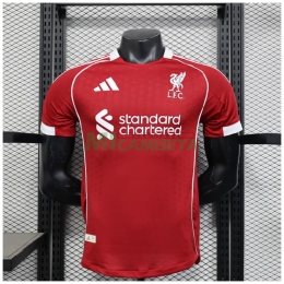 Camiseta Liverpool Primera Equipación 2025/2026 Rojo (EDICIÓN JUGADOR)