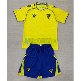 Camiseta Cadiz Primera Equipación 2025/2026 Amarillo Niño Kit