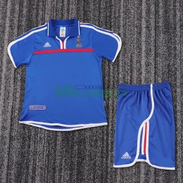 Camiseta Francia Primera Equipación Retro 2000 Niño Kit