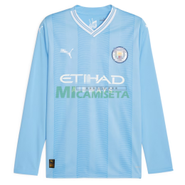 Camiseta Manchester City Primera Equipación 2023/2024 ML