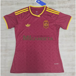 Camiseta España Mundial 2026 Edición Especial Rojo Mujer 2 Estrellas