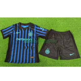 Camiseta Inter de Milan Primera Equipación 2025/2026 Azul/Negro Niño Kit (EDICIÓN JUGADOR)