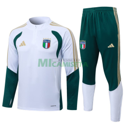Sudadera de Entrenamiento Italia 2026 Kit Blanco/Verde