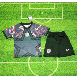 Camiseta de Portero Inglaterra Hollywood Mundial 2026 Niño Kit Negro