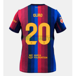 Camiseta OLMO 20 Barcelona Primera Equipación 2026/2027 Rojo/Azul con Parche La Liga