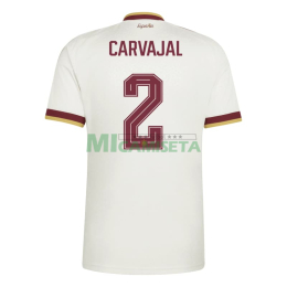 Camiseta Carvajal 2 España Segunda Equipación Mundial 2026 Blanco/Rojo