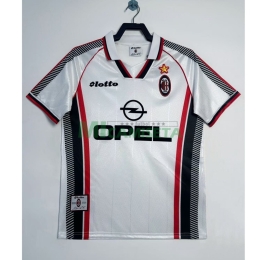 Camiseta AC Milan Segunda Equipación Retro 1997/98 Blanco