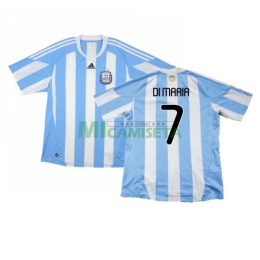 Camiseta DI MARIA 7 Argentina Primera Equipación Retro 2010