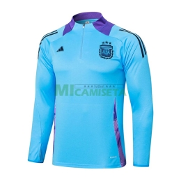 Sudadera de Entrenamiento Argentina 2024 Kit Azul/Morado