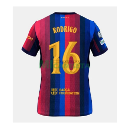 Camiseta RODRIGO 16 Barcelona Primera Equipación 2026/2027 Rojo/Azul UCL