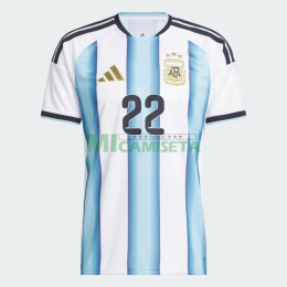 Camiseta L.Martínez 22 Argentina Primera Equipación 2026 Azul/Blanco