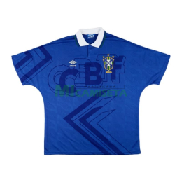Camiseta Brasil Segunda Equipación Retro 1992 Azul