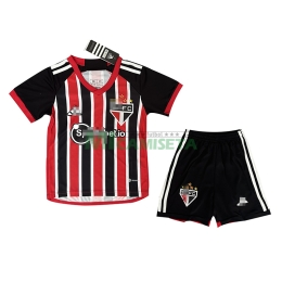 Camiseta São Paulo Segunda Equipación 2023/2024 Niño Kit