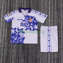 Camiseta Real Madrid Tercera Equipación Retro 96/97 Niño Kit
