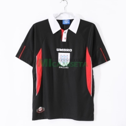Camiseta Inglaterra Tercera Equipación Retro 1998 Negro