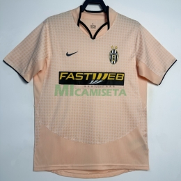 Camiseta Juventus Segunda Equipación Retro 2003/04 Rosa Claro