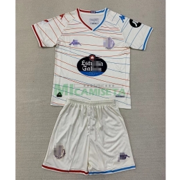 Camiseta Real Valladolid Segunda Equipación 2024/2025 Niño Kit