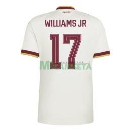 Camiseta Williams Jr 17 España Segunda Equipación Mundial 2026 Blanco/Rojo