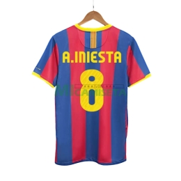 Camiseta A.INIESTA 8 Barcelona Primera Equipación Retro 2010/11