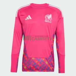 Camiseta de Portero México Primera Equipación Mundial 2026 ML Rosa