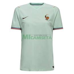Camiseta Francia Segunda Equipación Mundial 2026 Verde Menta Mujer