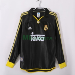 Camiseta Real Madrid Segunda Equipación Retro 1999/01 ML Negro