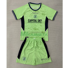 Camiseta Luton Town Tercera Equipación 2025/2026 Verde Niño Kit