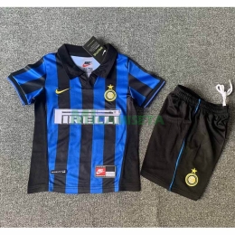 Camiseta Inter de Milan Primera Equipación Retro 98/99 Niño Kit