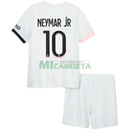 Camiseta Neymar Jr 10 PSG Segunda Equipación 2021/2022 Niño Kit