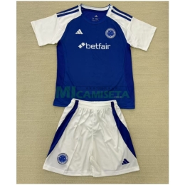 Camiseta Cruzeiro Primera Equipación 2025/2026 Azul Niño Kit