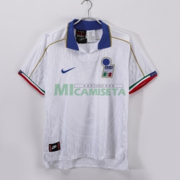 Camiseta Italia Segunda Equipación Retro 1995 Blanco