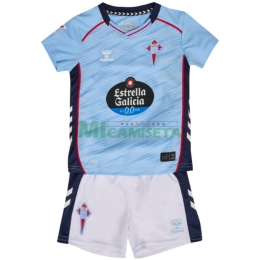 Camiseta Celta De Vigo Primera Equipación 2025/2026 Azul Niño Kit con Parche La Liga