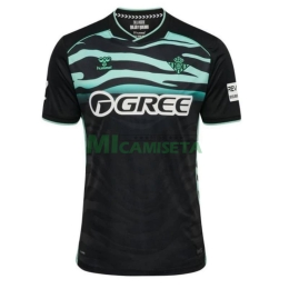 Camiseta Real Betis 2025/2026 Tercera Equipación Negro con Parche La Liga