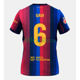 Camiseta GAVI 6 Barcelona Primera Equipación 2026/2027 Rojo/Azul con Parche La Liga