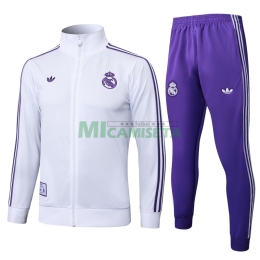 Chandal Real Madrid 2025/2026 Retro Blanco/Morado