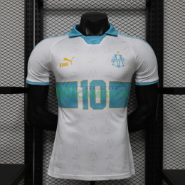 Camiseta 10 Olympique Marsella Retro 2026/2027 Blanco (EDICIÓN JUGADOR)