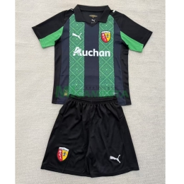 Camiseta RC Lens Segunda Equipación 2025/2026 Verde/Negro Niño Kit