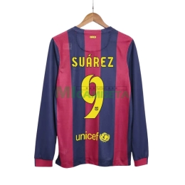 Camiseta SUÁREZ 9 Barcelona Primera Equipación Retro 2014/15 ML