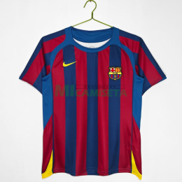 Camiseta Barcelona Primera Equipación Retro 2005/06 Rojo/Azul