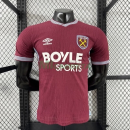 Camiseta West Ham United Primera Equipación 2025/2026 Rojo Oscuro (EDICIÓN JUGADOR)