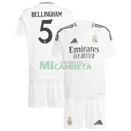 Camiseta Bellingham 5 Real Madrid Primera Equipación 2024/2025 Niño Kit
