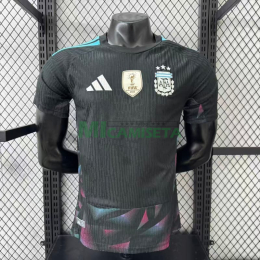 Camiseta de Portero Argentina Primera Equipación Mundial 2026 Negro con FIFA2022 (EDICIÓN JUGADOR)