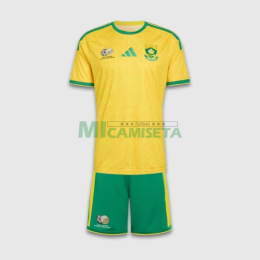 Camiseta Sudáfrica Primera Equipación Mundial 2026 Amarillo Niño Kit