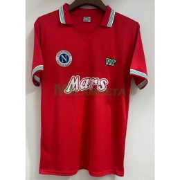 Camiseta Napoli Tercera  Equipación Retro 1988 Rojo