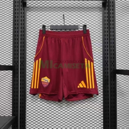 Pantalón Corto AS Roma Primera Equipación 2025/2026 Rojo (EDICIÓN JUGADOR)