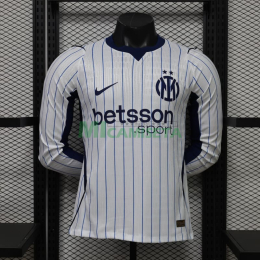Camiseta Inter de Milan Segunda Equipación 2026/2027 ML Blanco (EDICIÓN JUGADOR)