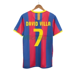 Camiseta DAVID VILLA 7 Barcelona Primera Equipación Retro 2010/11
