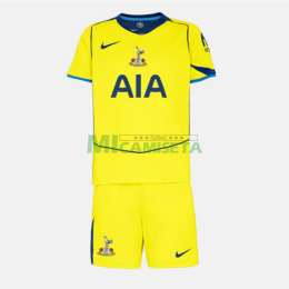 Camiseta Tottenham Hotspur Tercera Equipación 2025/2026 Amarillo Niño Kit